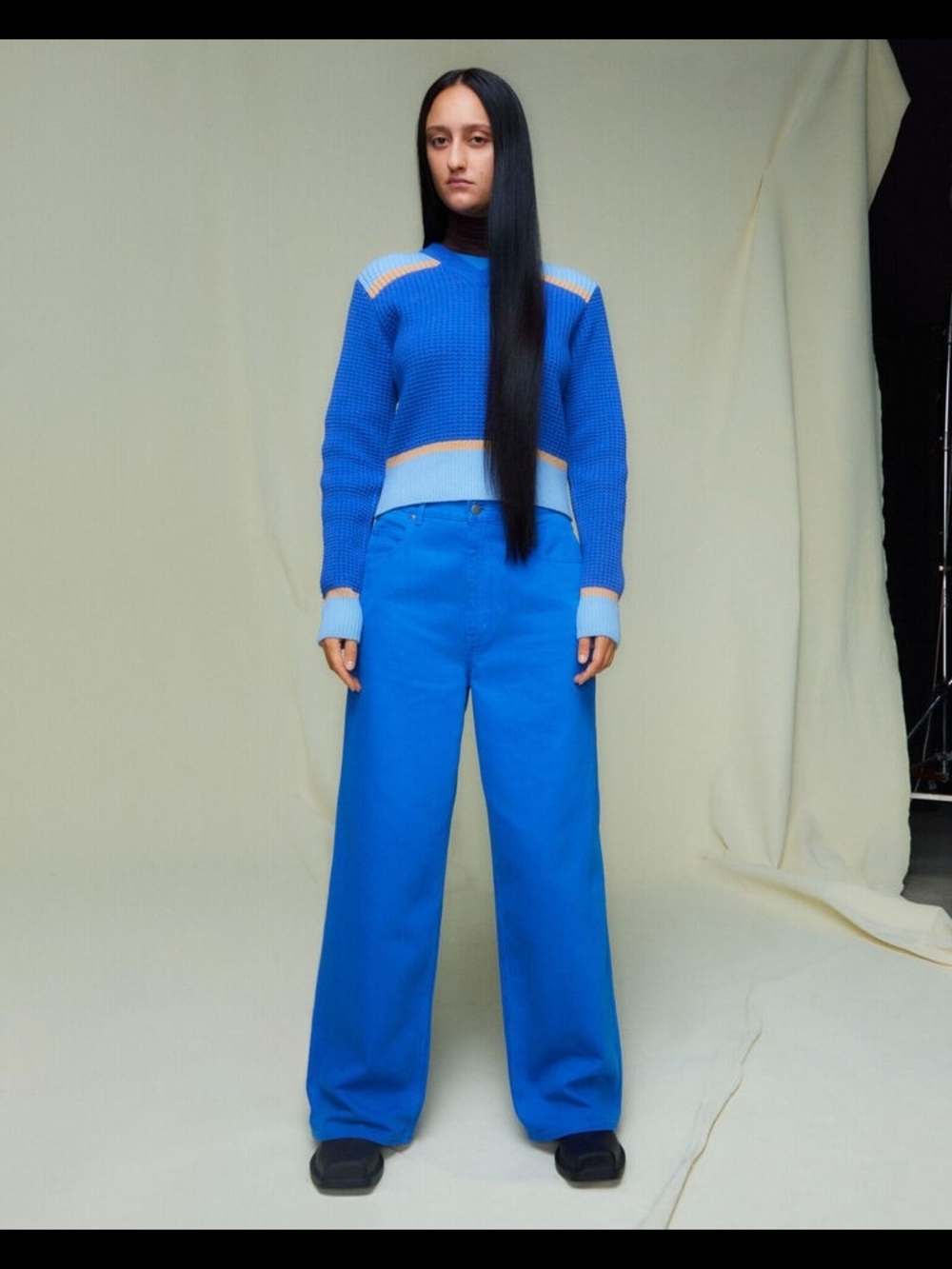 Marni x Uniqlo Blue Wide-Leg Jeans